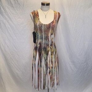 Unity World Wear Multicolor Sleeveless Dress